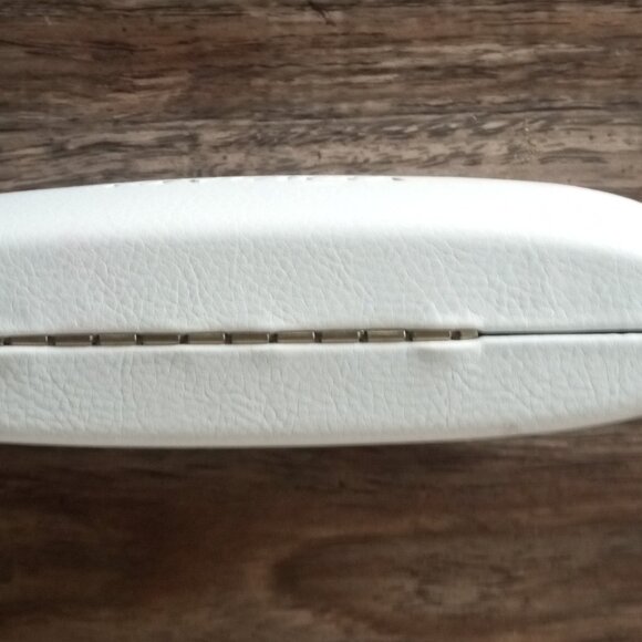 Versace Authentic Hard Clamshell Eyeglasses Case only White Genuine 6x2.5x1.5 in - Picture 2 of 3